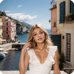 User-created rainbow head GIF